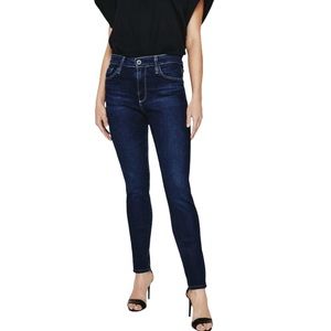 AG Adriano Goldschmied The Farrah Skinny Ankle High Rise Jean Blue Denim Size 27